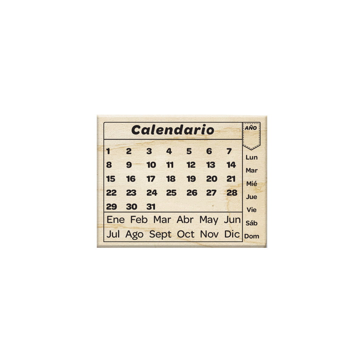 Sello Calendario Anual - Planner Stamp