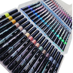 Plumones Con Glitter Punta Pincel - Set 48 Colores