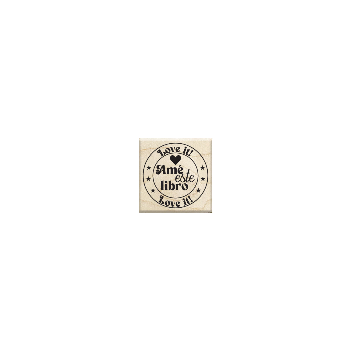 Sello “Amé este libro” - Book Lover Stamp
