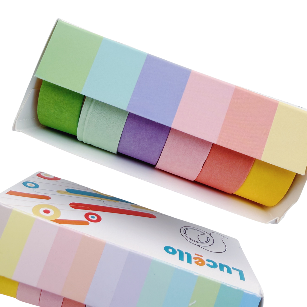 Set de Washi Tapes Pastel – Colores Arcoíris