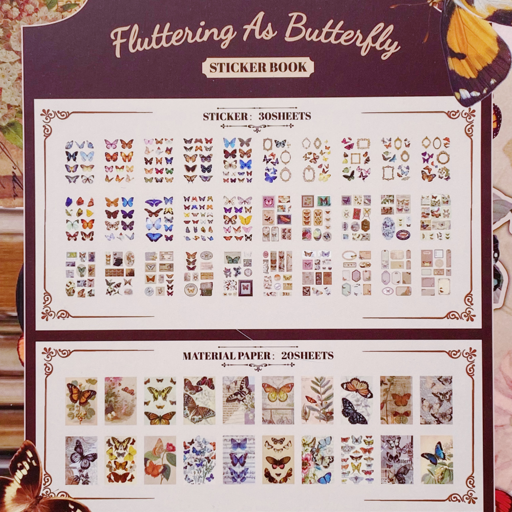 Fluttering As Butterfly - Revista Stickers y Papel Decorado