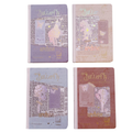 Libretas Hojas Decoradas Butterfly Marco Dorado