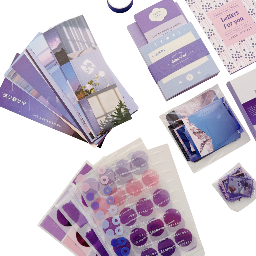 The Milky Way - Kit de Journal - Stickers, Papel Decorado y Washitapes