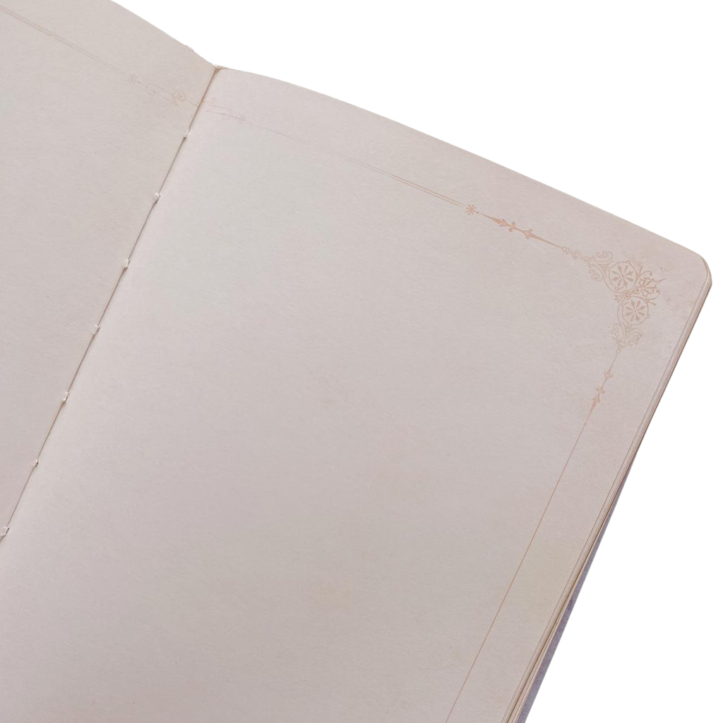Libretas Hojas Decoradas Butterfly Marco Dorado