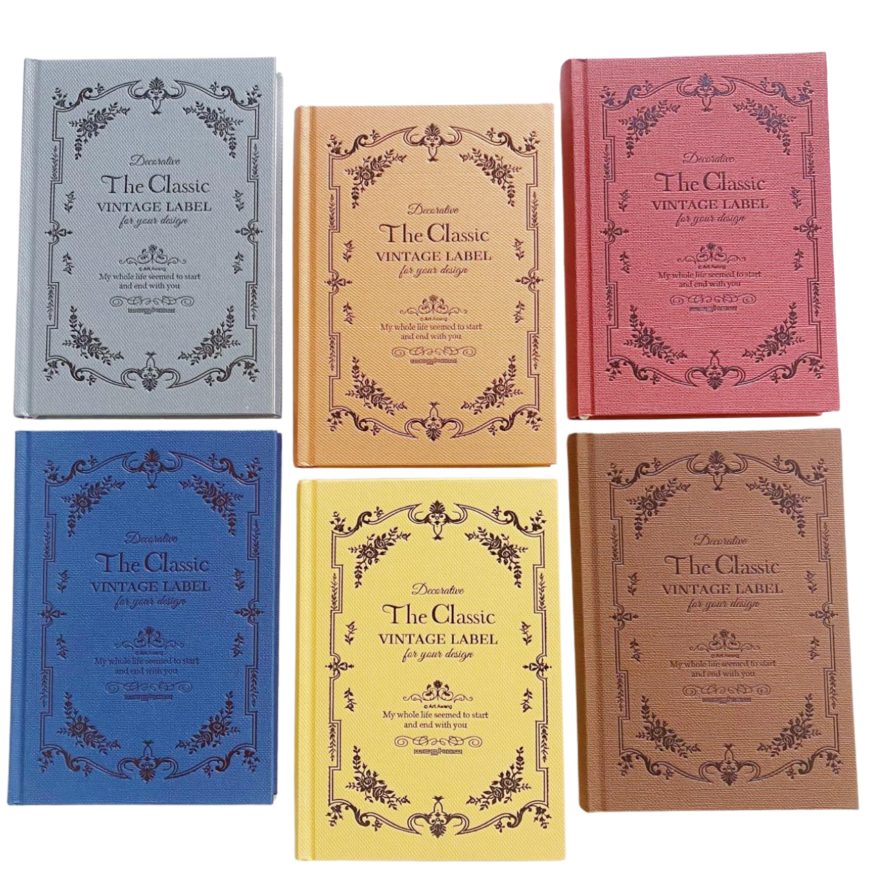 Libreta Hojas Decoradas The Classic Vintage Label