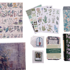 Plants Paradise - Kit de Journal - Stickers, Papel Decorado y Washitapes