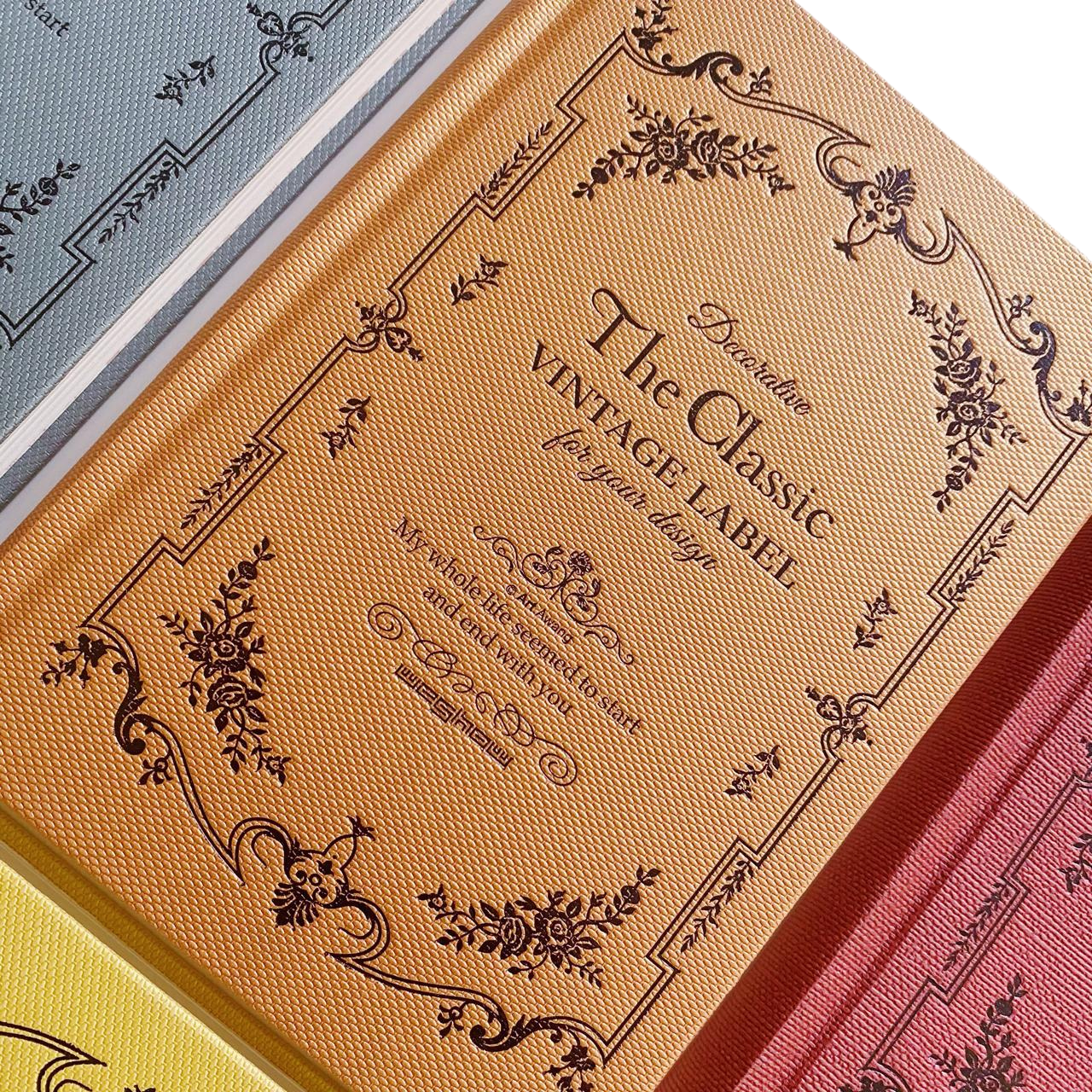Libreta Hojas Decoradas The Classic Vintage Label