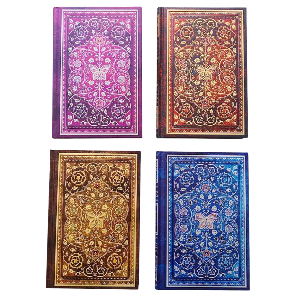 Libreta Hojas Decoradas Mariposa Con Textura
