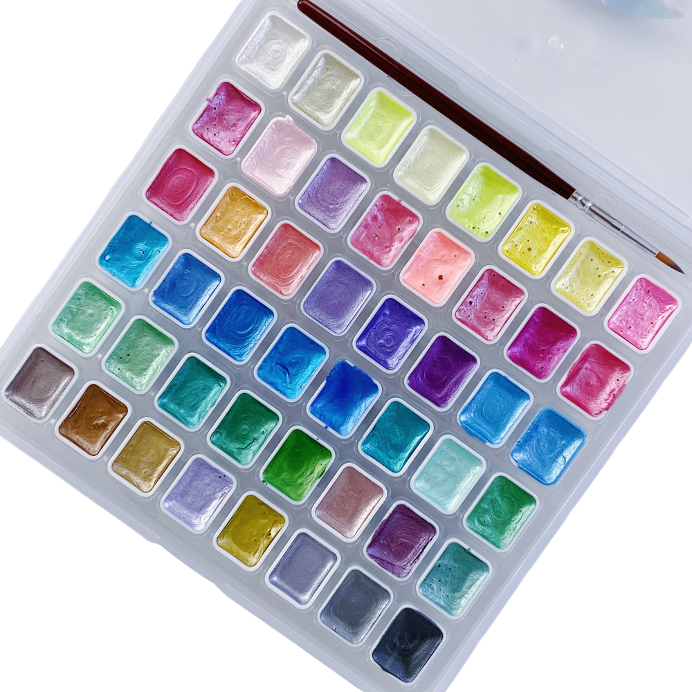 Acuarelas 48 - Colores Metálicos