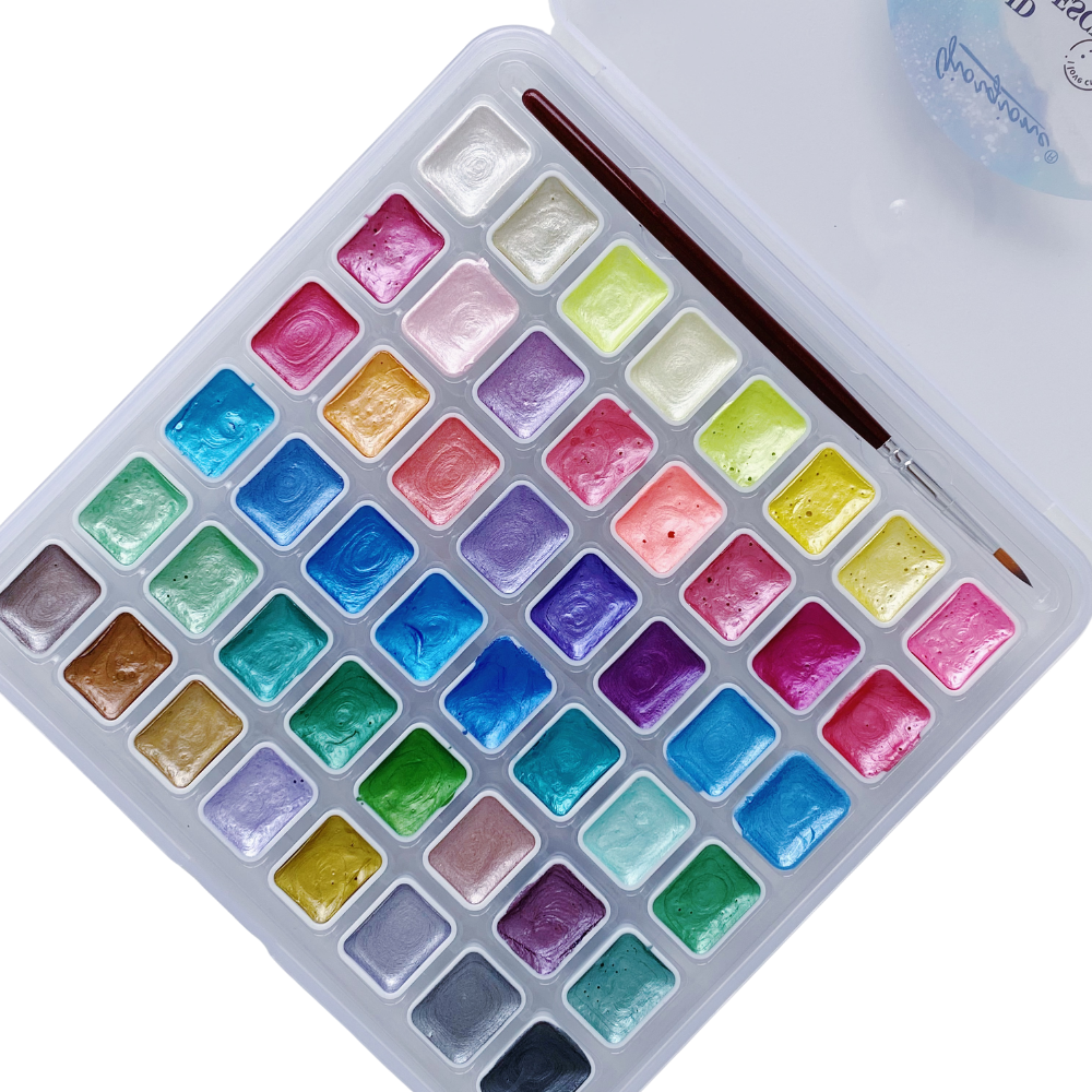 Acuarelas 48 - Colores Metálicos