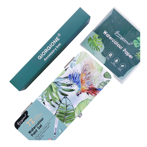 Acuarela Profesional Giorgione - 72 Colores Metálicos y Básicos