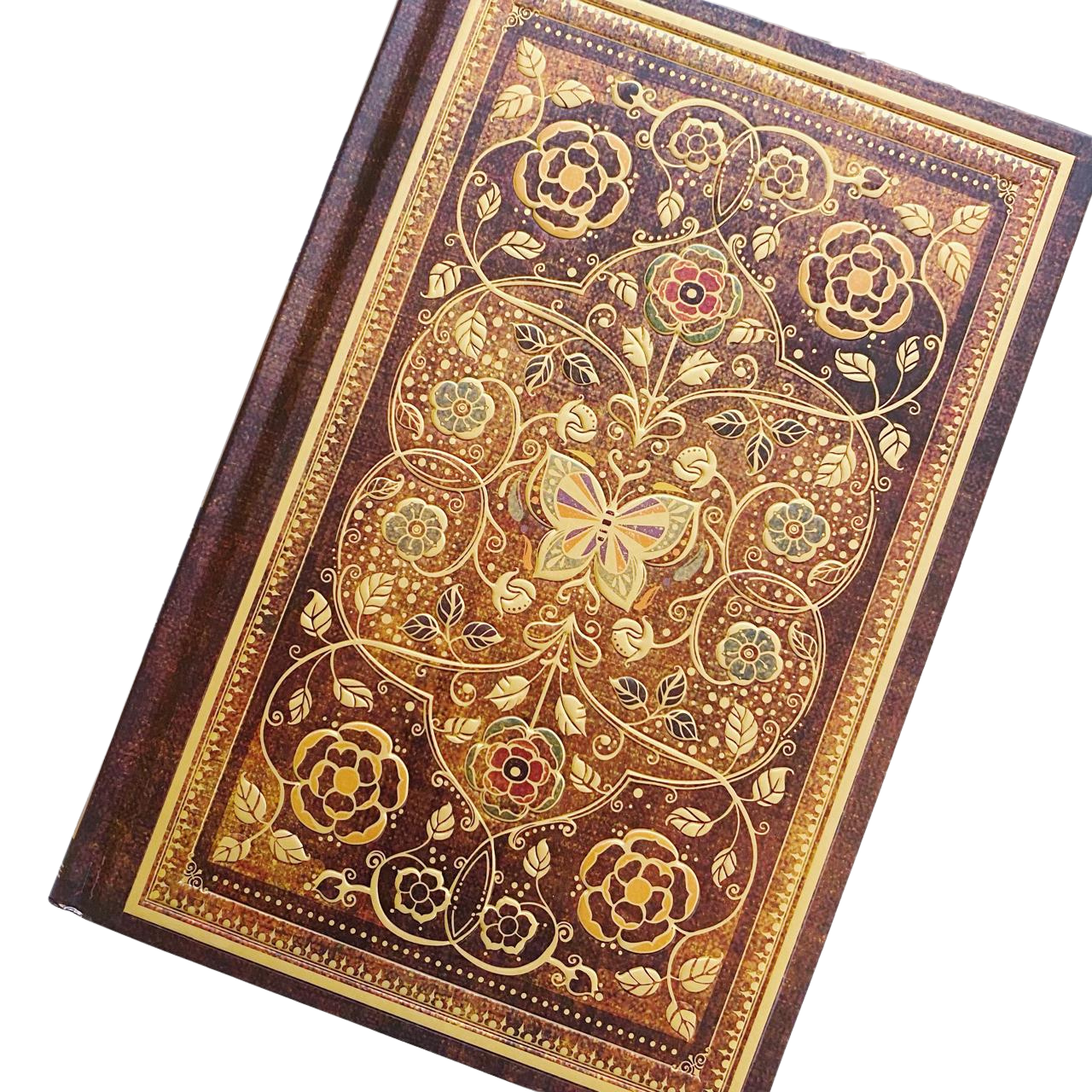 Libreta Hojas Decoradas Mariposa Con Textura