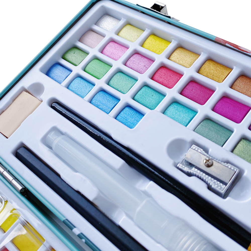 Acuarela Profesional Giorgione - 128 Colores Metálicos y Básicos