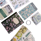 Plants Paradise - Kit de Journal - Stickers, Papel Decorado y Washitapes