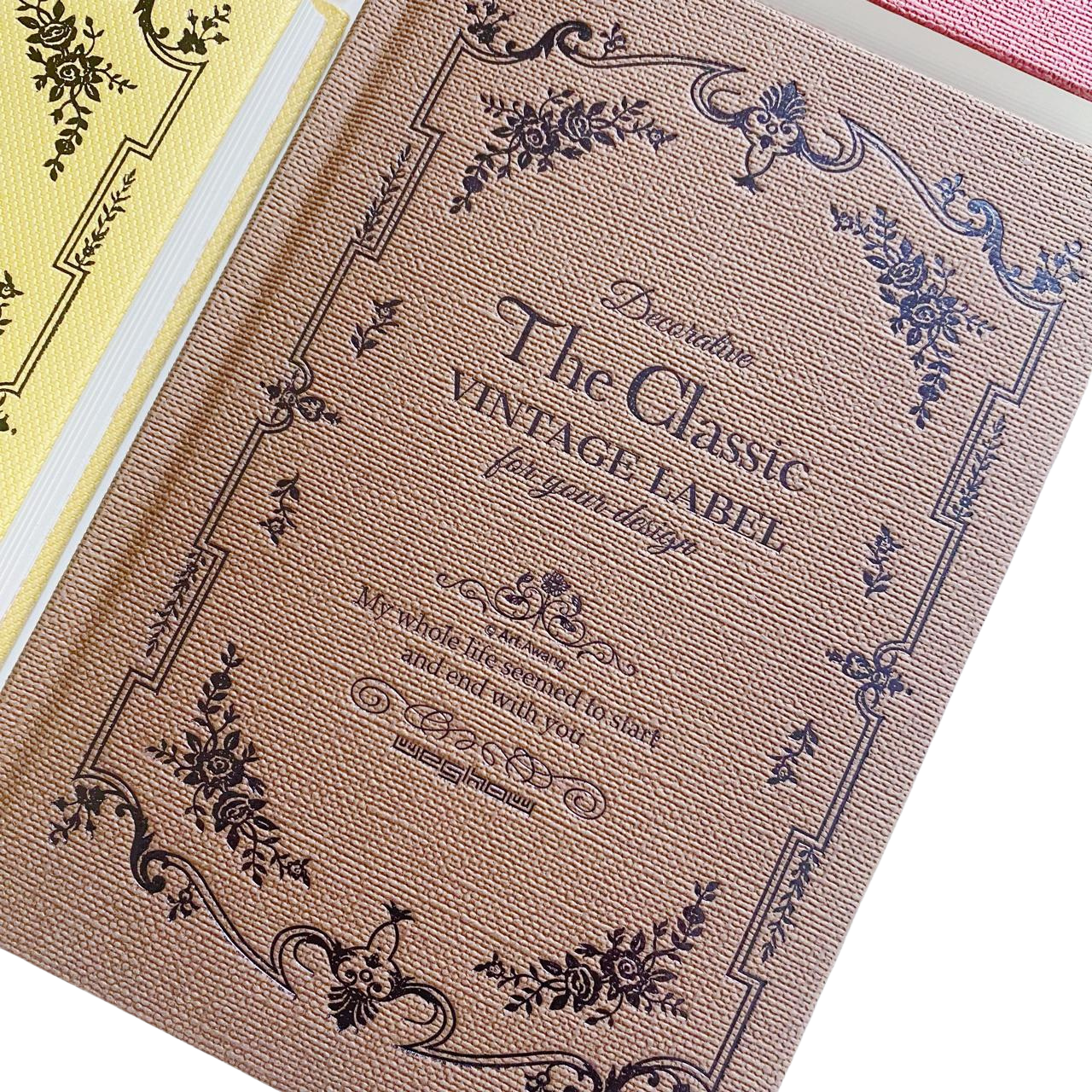 Libreta Hojas Decoradas The Classic Vintage Label