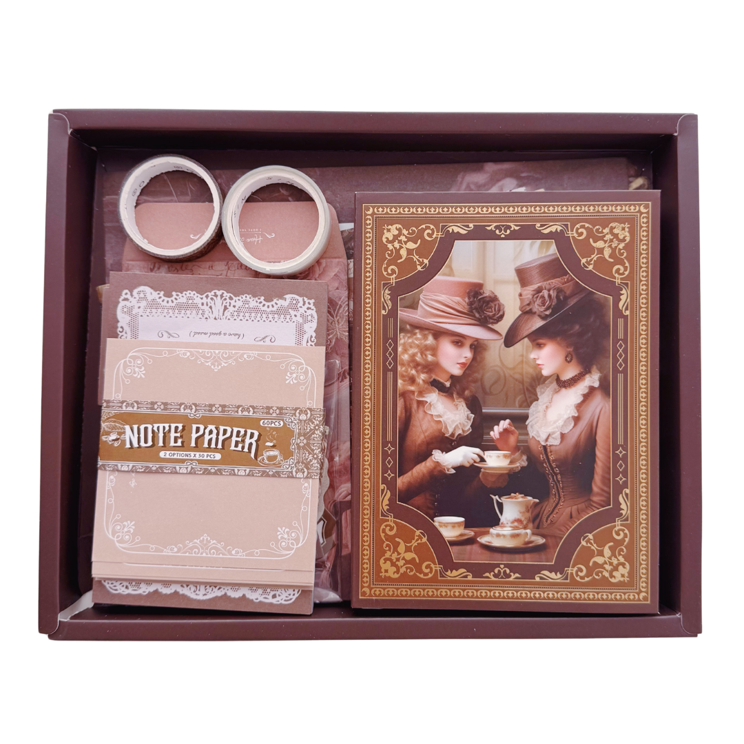 Victorian Style - Kit de Journal - Stickers, Papel Decorado y Washitapes