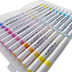 Plumones Acrílicos Doble Punta - Set Pastel 24 Colores