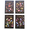 Libreta Hojas Decoradas Flower Marco Negro
