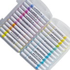 Plumones Acrílicos Doble Punta - Set Pastel 24 Colores