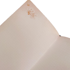 Libreta Hojas Decoradas Flower Marco Negro