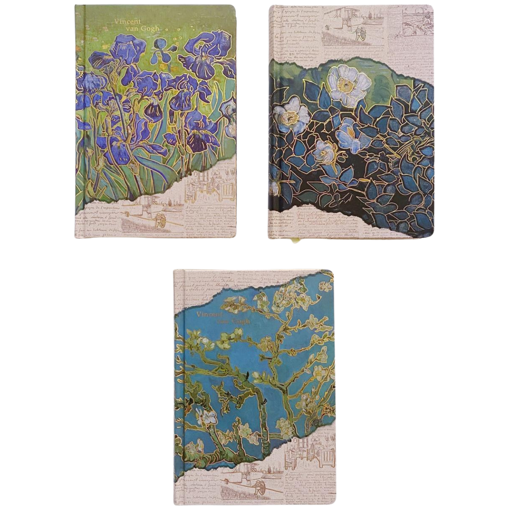 Libreta Van Gogh Hojas Decorada Con Foil
