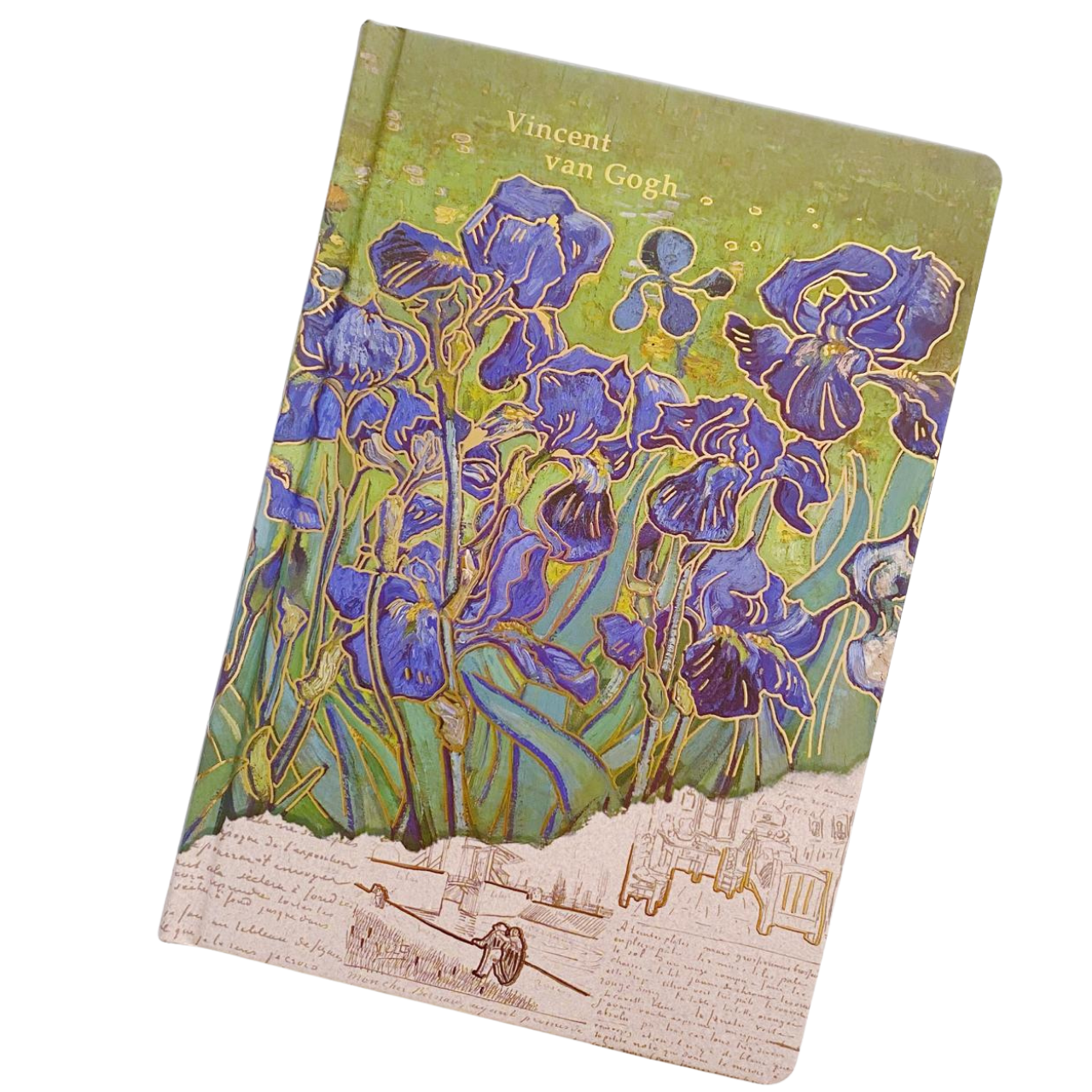 Libreta Van Gogh Hojas Decorada Con Foil