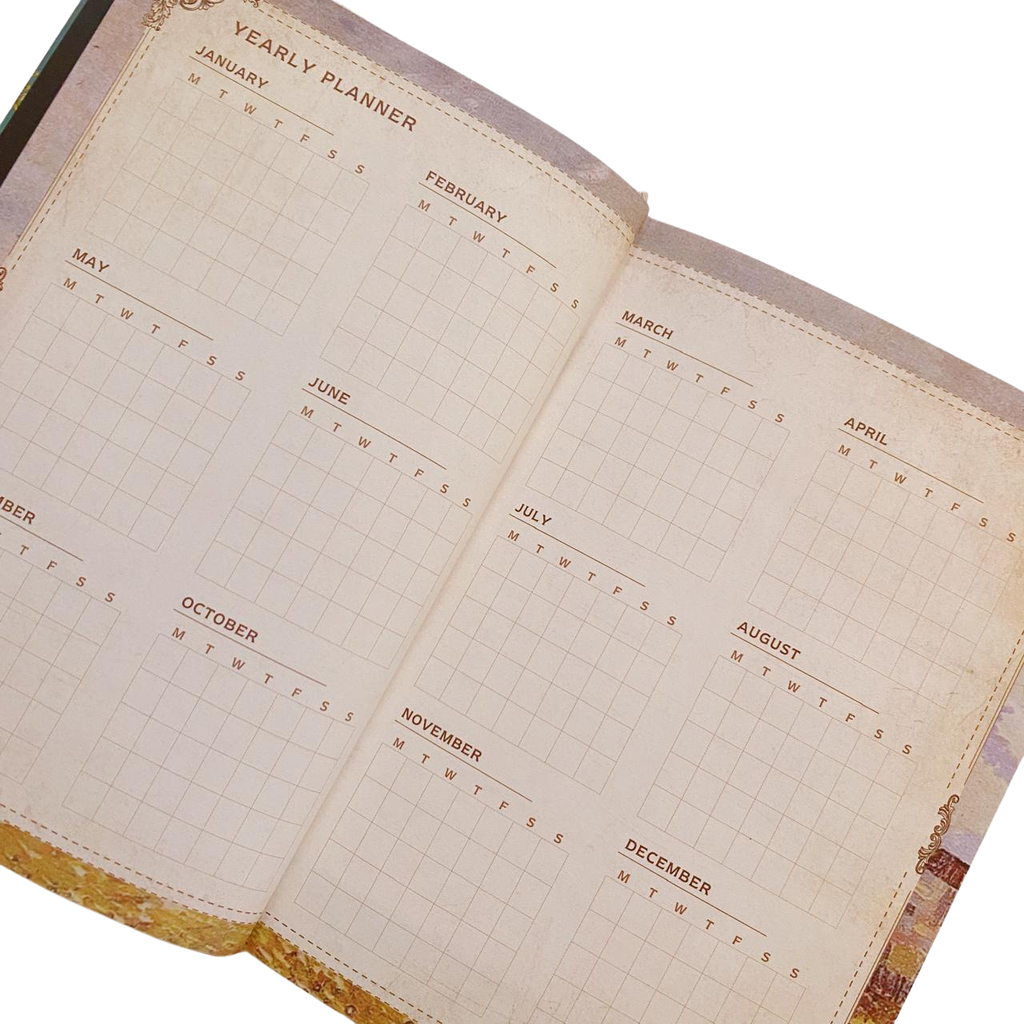 Libreta Van Gogh Hojas Decorada Con Foil