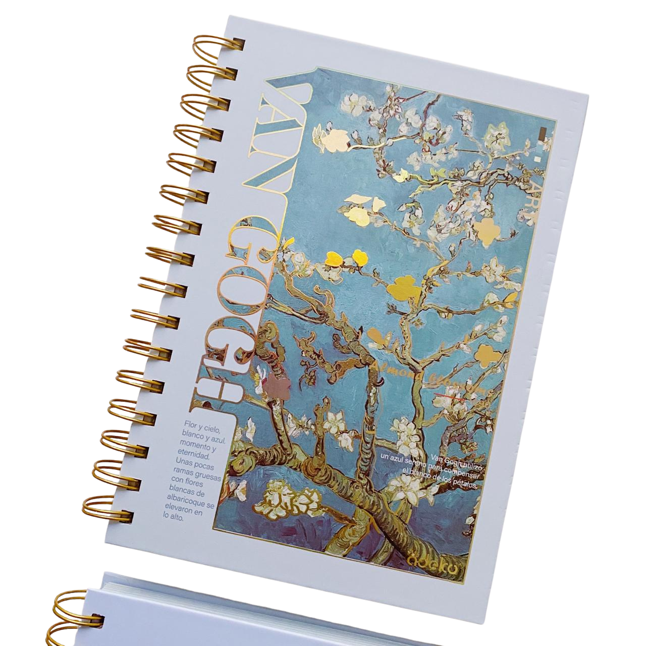 Libreta Van Gogh Hojas Decoradas Con Espiral