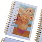 Libreta Van Gogh Hojas Decoradas Con Espiral