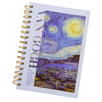 Libreta Van Gogh Hojas Decoradas Con Espiral