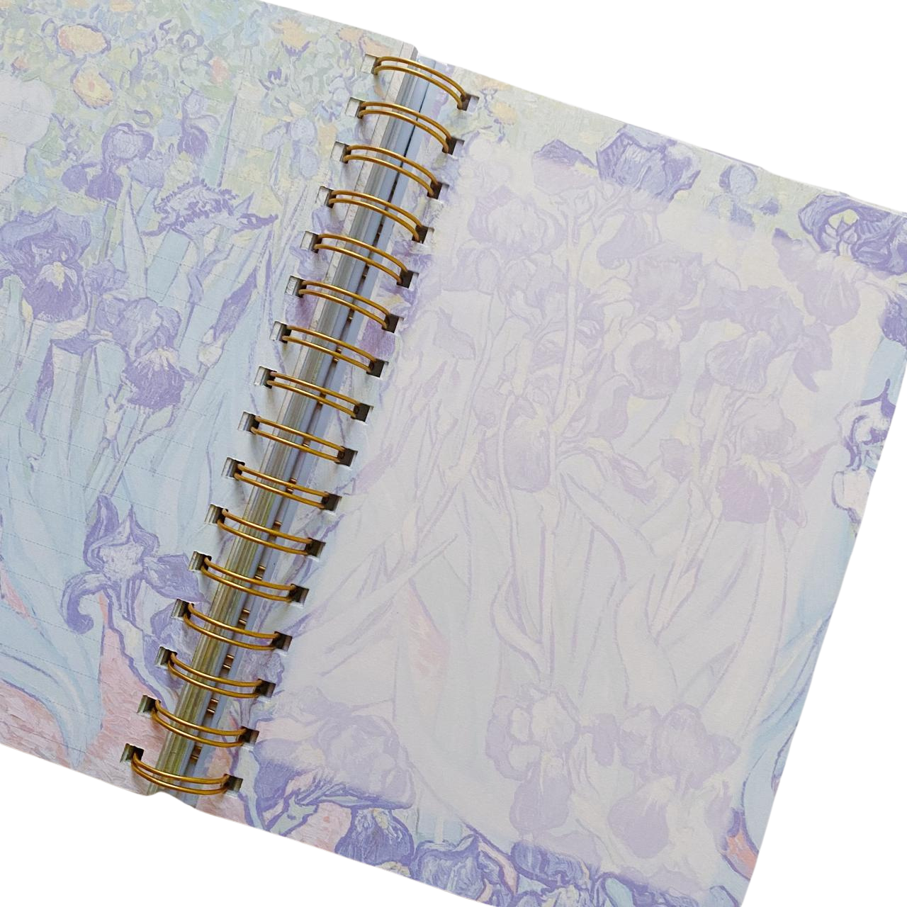 Libreta Van Gogh Hojas Decoradas Con Espiral