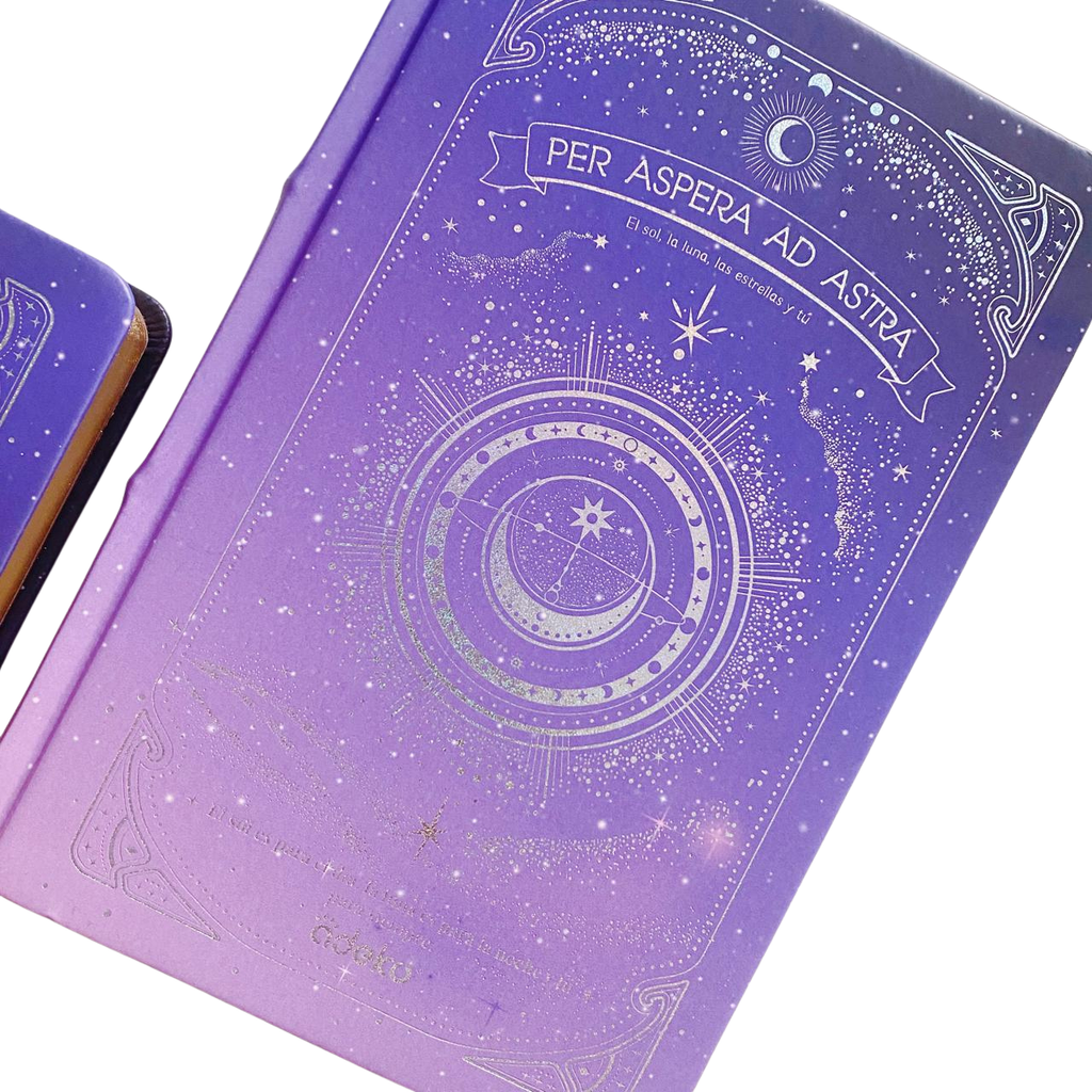 Libreta De Hojas Decoradas Per Aspera Ad Astral