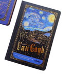 Libreta Van Gogh Hojas Decoradas Marco Dorado