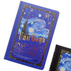 Libreta Van Gogh Hojas Decoradas Marco Dorado