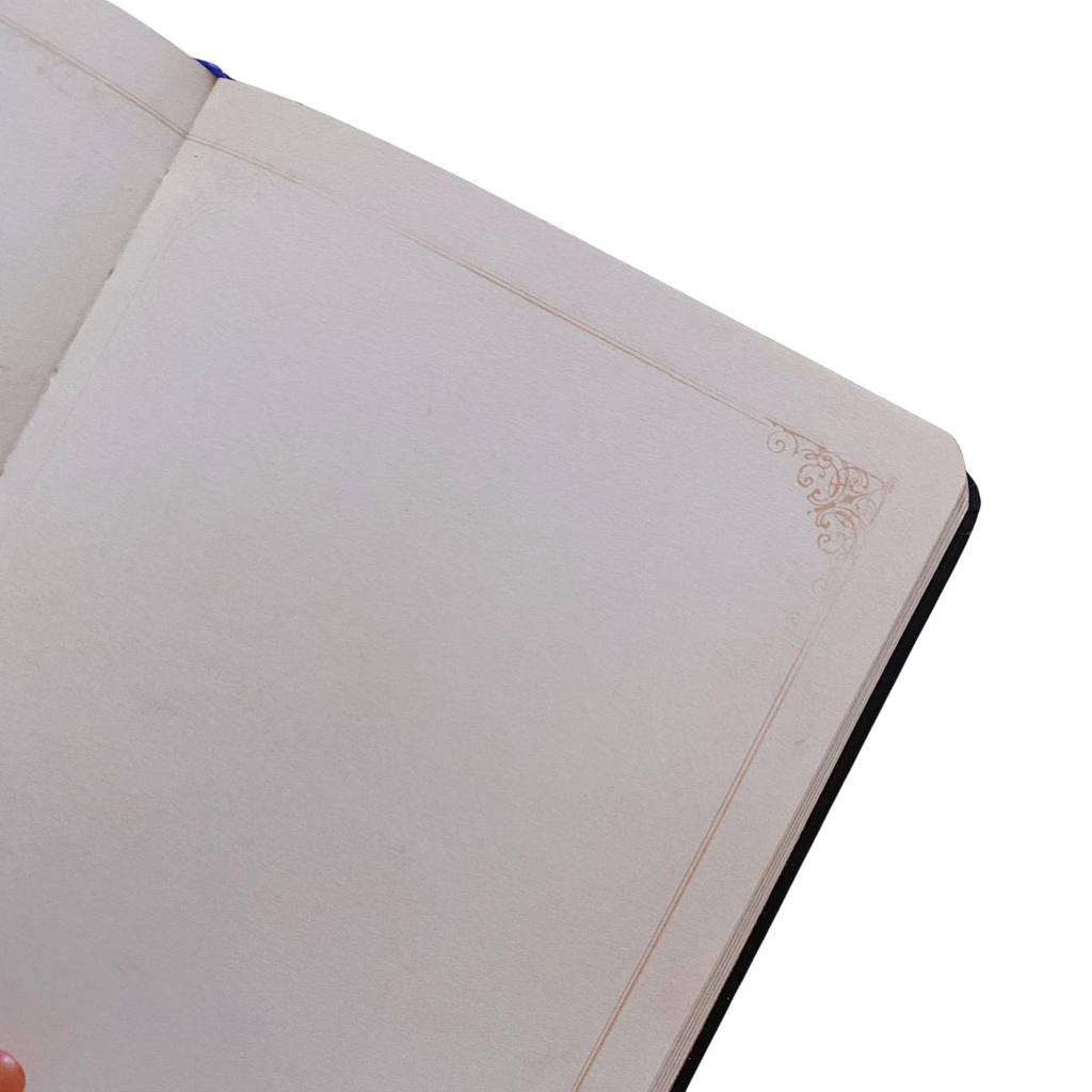 Libreta Van Gogh Hojas Decoradas Marco Dorado