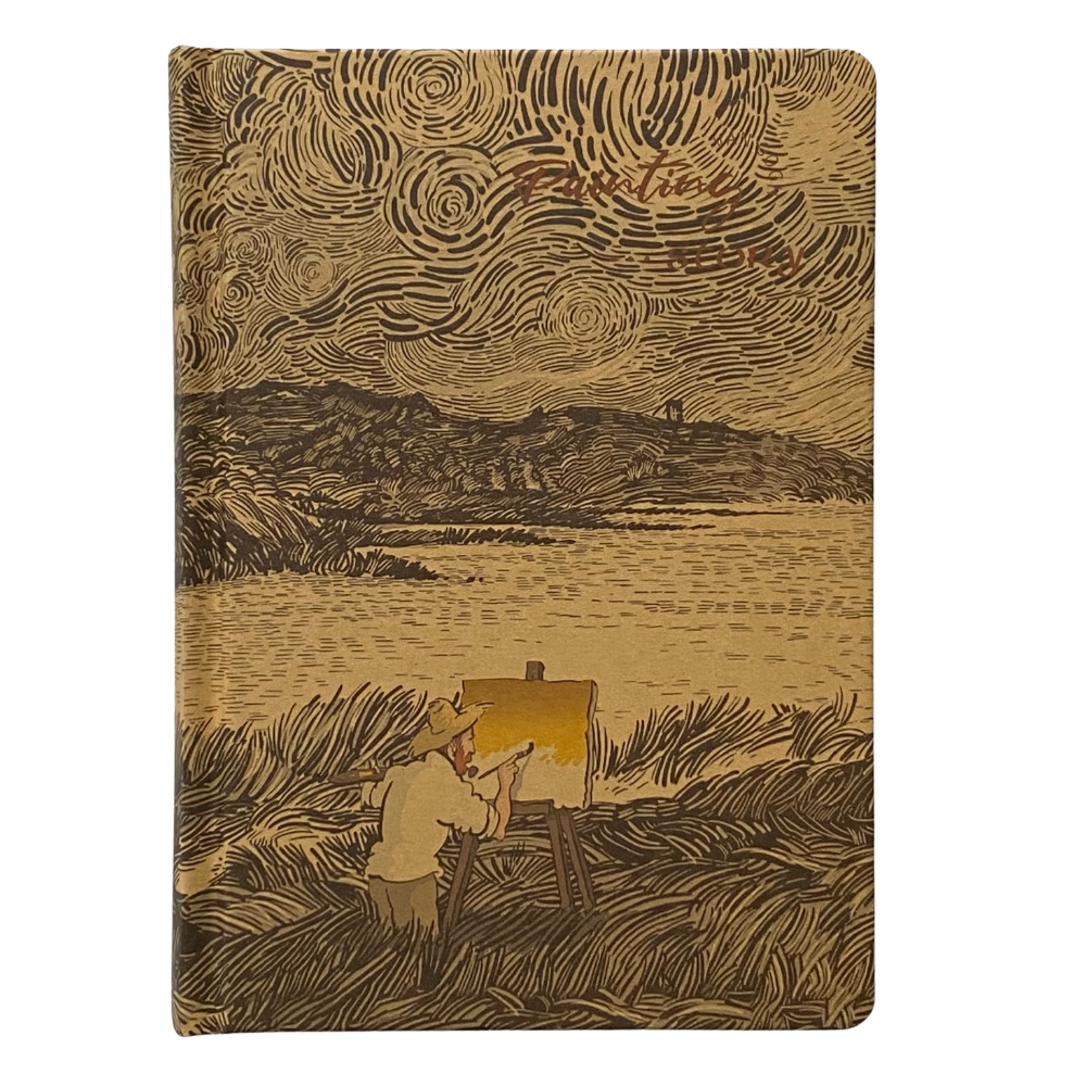 Libreta con Portada Van Gogh y Hojas Kraft