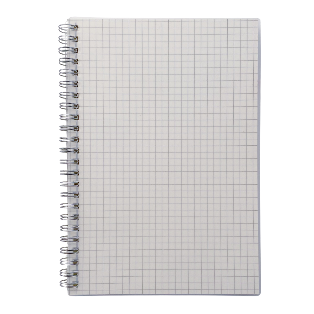 Libreta Pasta Transparente Cuadro Chico
