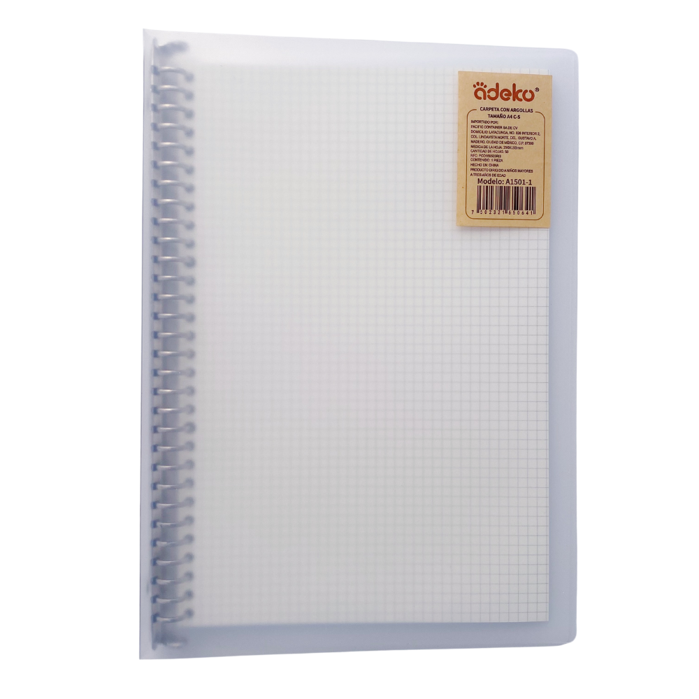 Carpeta Infinita con Pasta Transparente - Cuadro Chico