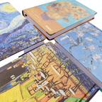 Libreta Sketchbook Van Gogh Con Foil Hojas Blancas