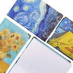Libreta Sketchbook Van Gogh Con Foil Hojas Blancas