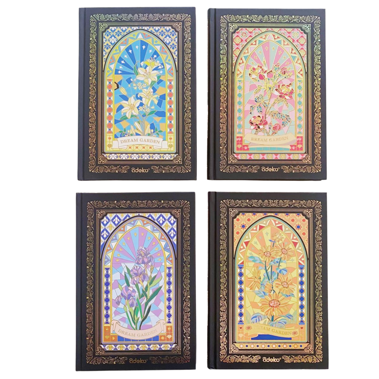 Libreta Hojas Decoradas Dream Garden Marco Dorado