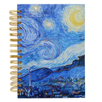 Libreta Fancés Hojas De Cuadros Van Gogh Foil
