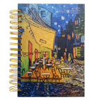 Libreta Fancés Hojas De Cuadros Van Gogh Foil