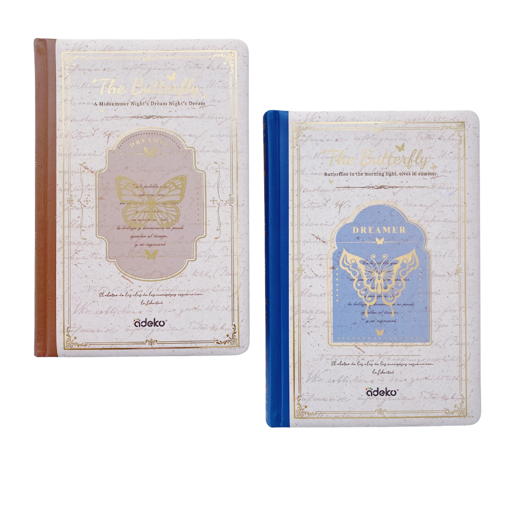 Libreta De Hojas Decorada The Butterfly Acolchada