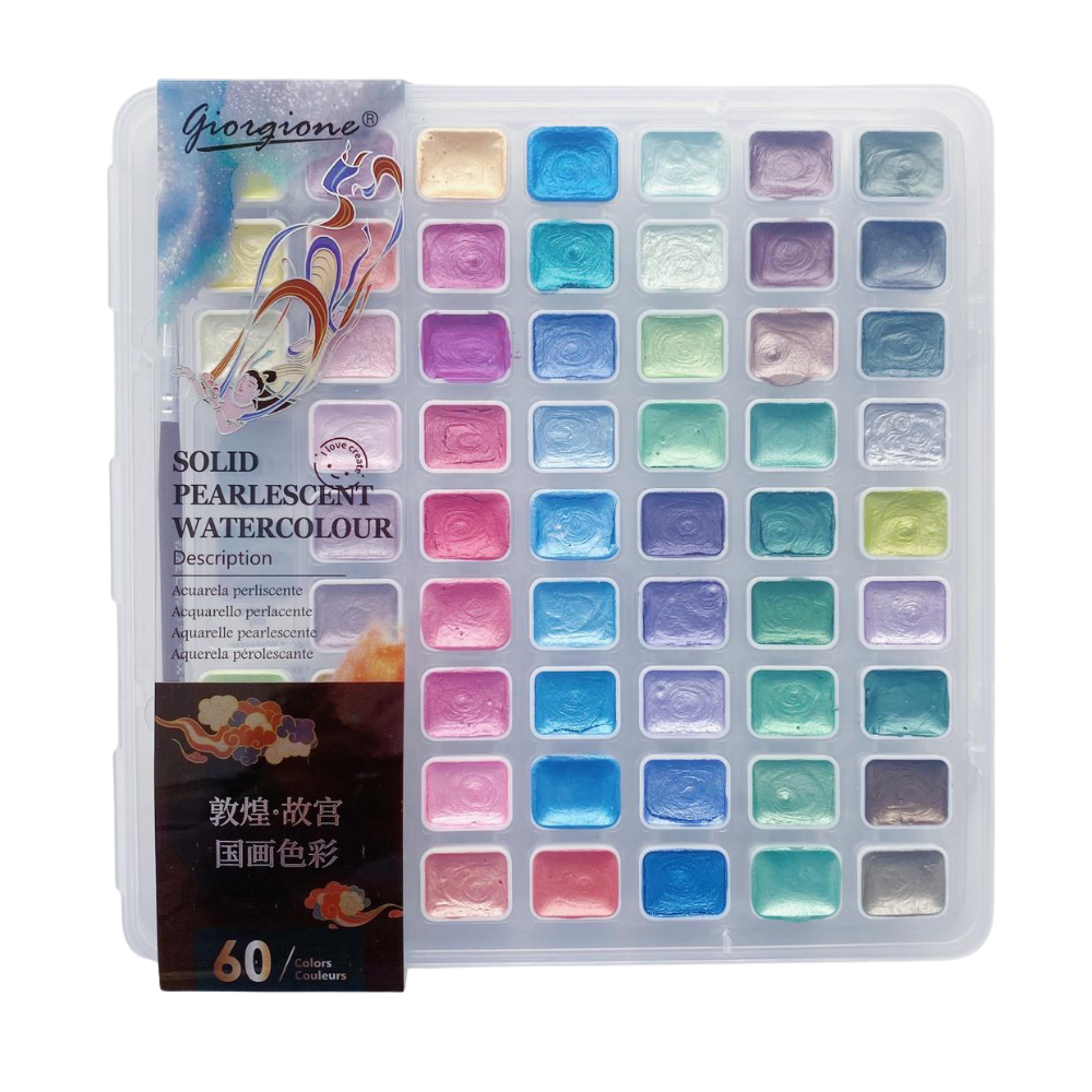 Acuarelas 60 Colores Metálicos