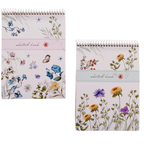 Libreta Sketchbook Hojas Blancas Flower World