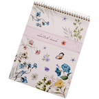 Libreta Sketchbook Hojas Blancas Flower World