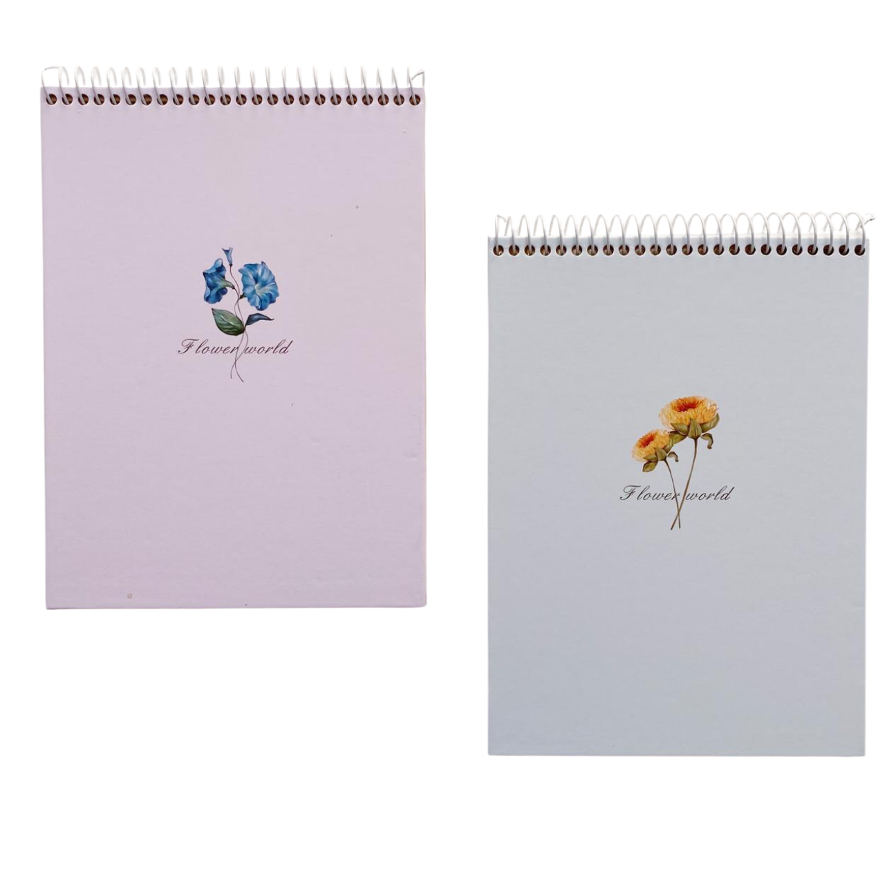 Libreta Sketchbook Hojas Blancas Flower World