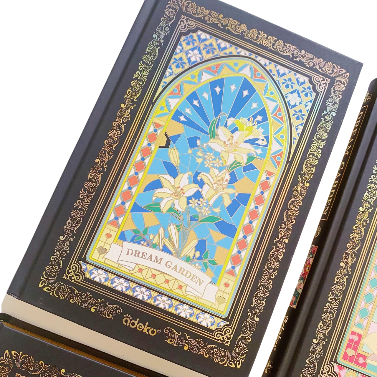 Libreta Hojas Decoradas Dream Garden Marco Dorado