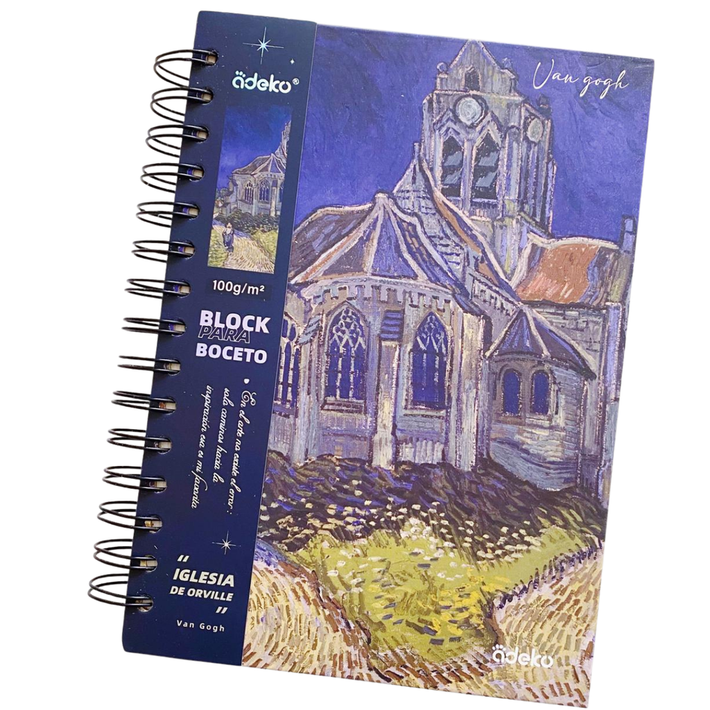 Libreta Sketchbook Hojas Blancas Van Gogh A5